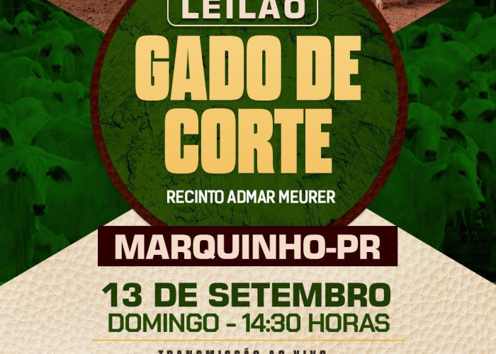 FEIRA DE GADO DE CORTE - MARQUINHO-PR