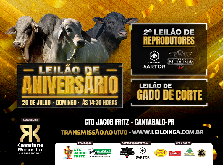 2º Leilão Aniversário CTG Jacob Fritz